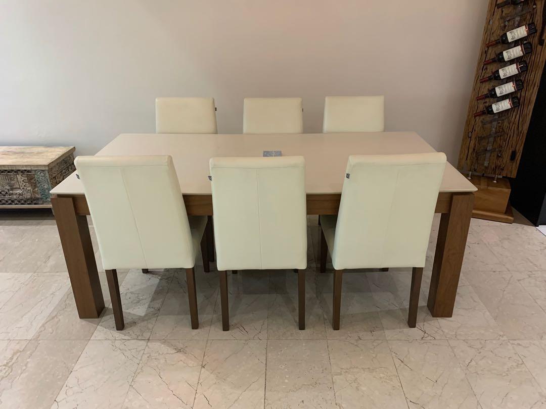 Cellini Max quartz top dining table 2 meter., Furniture & Home Living ...