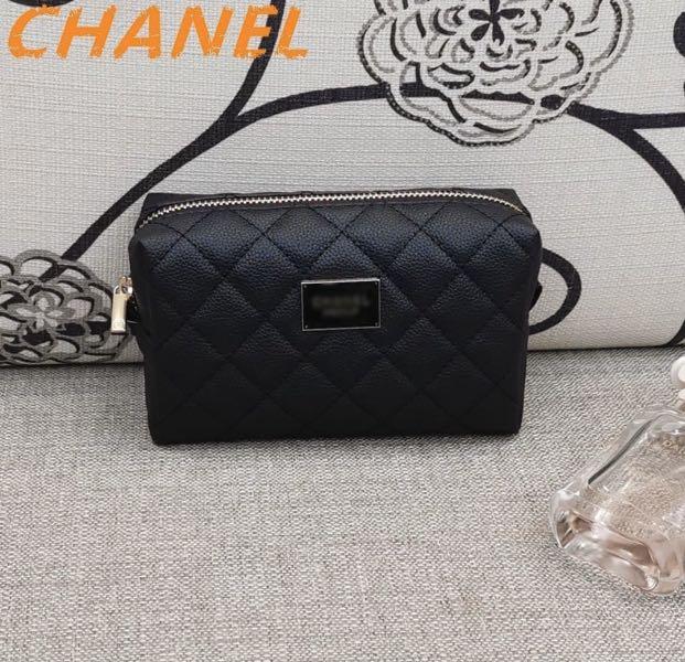 chanel vip gift makeup pouch, Women's Fashion, Bags & Wallets