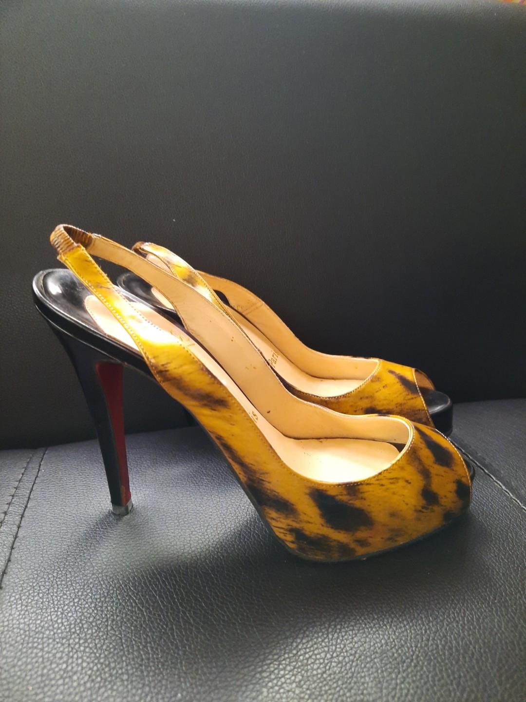 louboutin slingback pumps