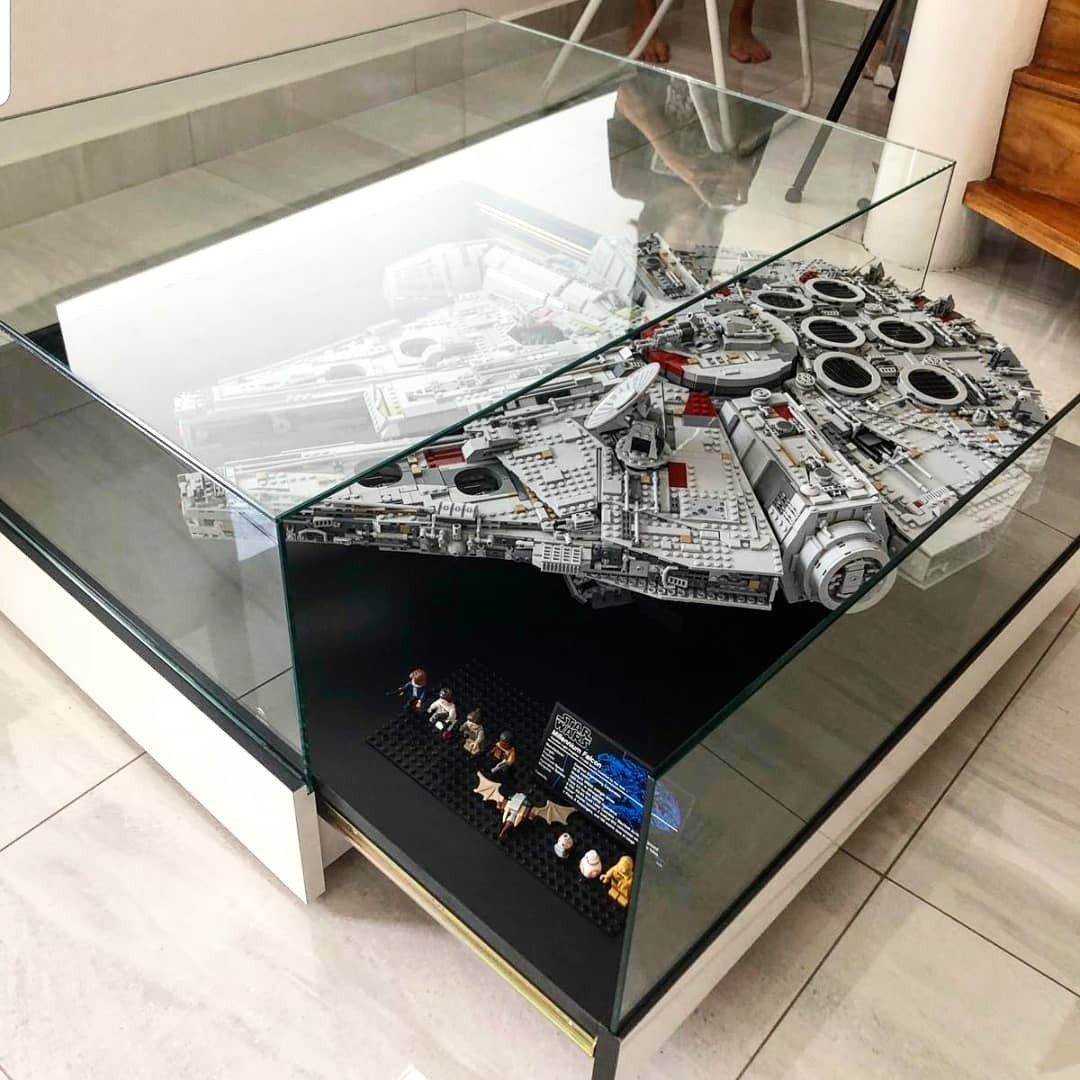 Coffee Table With Tempered Glass Display Customisable