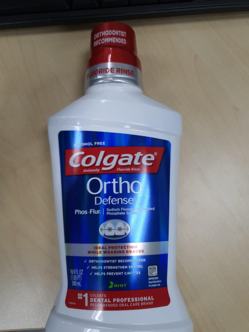 Colgate Ortho Defense PhosFlur Rinse 500ml, Mouthwash for orthodontic
