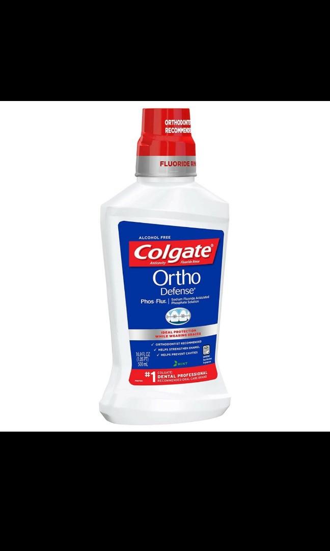 Colgate Ortho Defense PhosFlur Rinse 500ml, Mouthwash for orthodontic