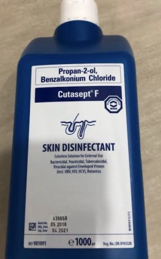 Cutasept F skin disinfectant (alternative to Sterillium) 1L, Beauty