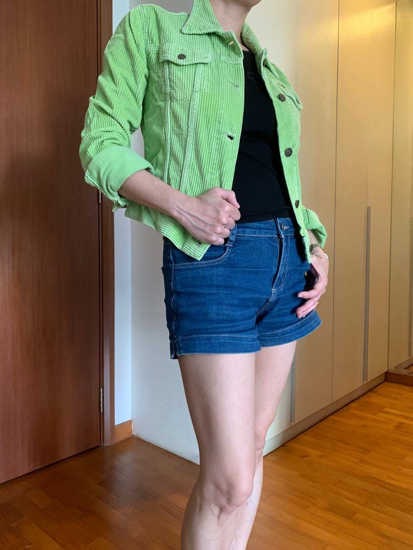 Lime green corduroy jacket 2025