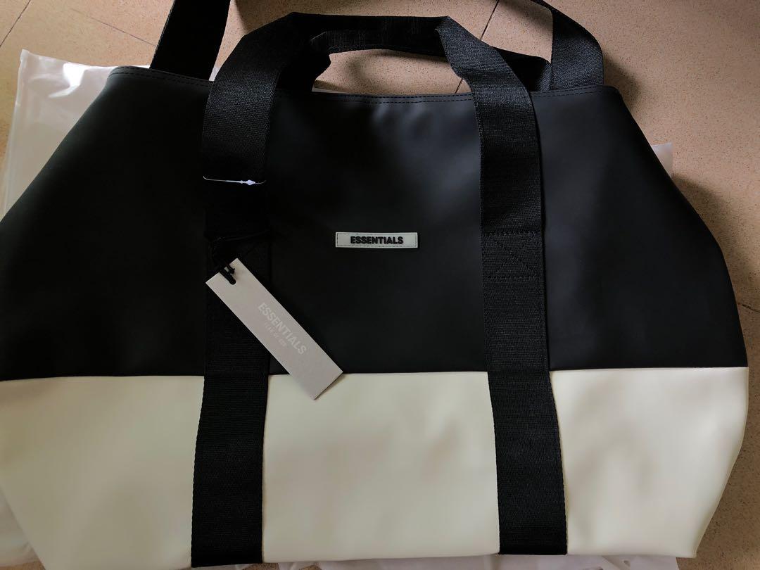 Fear Of God Essentials Water Resistant Duffel Bag Men S Fashion Bags Backpacks On Carousell