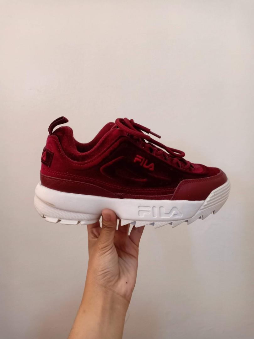 fila disruptor premium velour