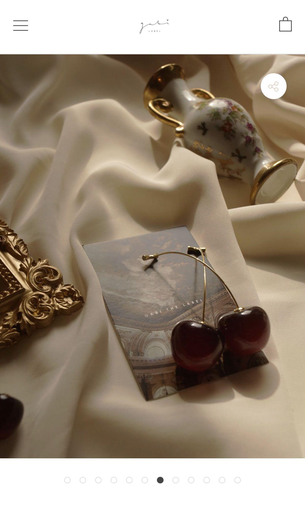 Gabi the clearance label cherry earrings