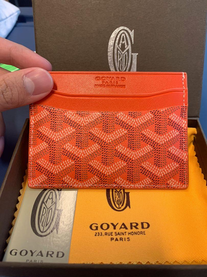 Goyard Saint Sulpice Orange Card Holder