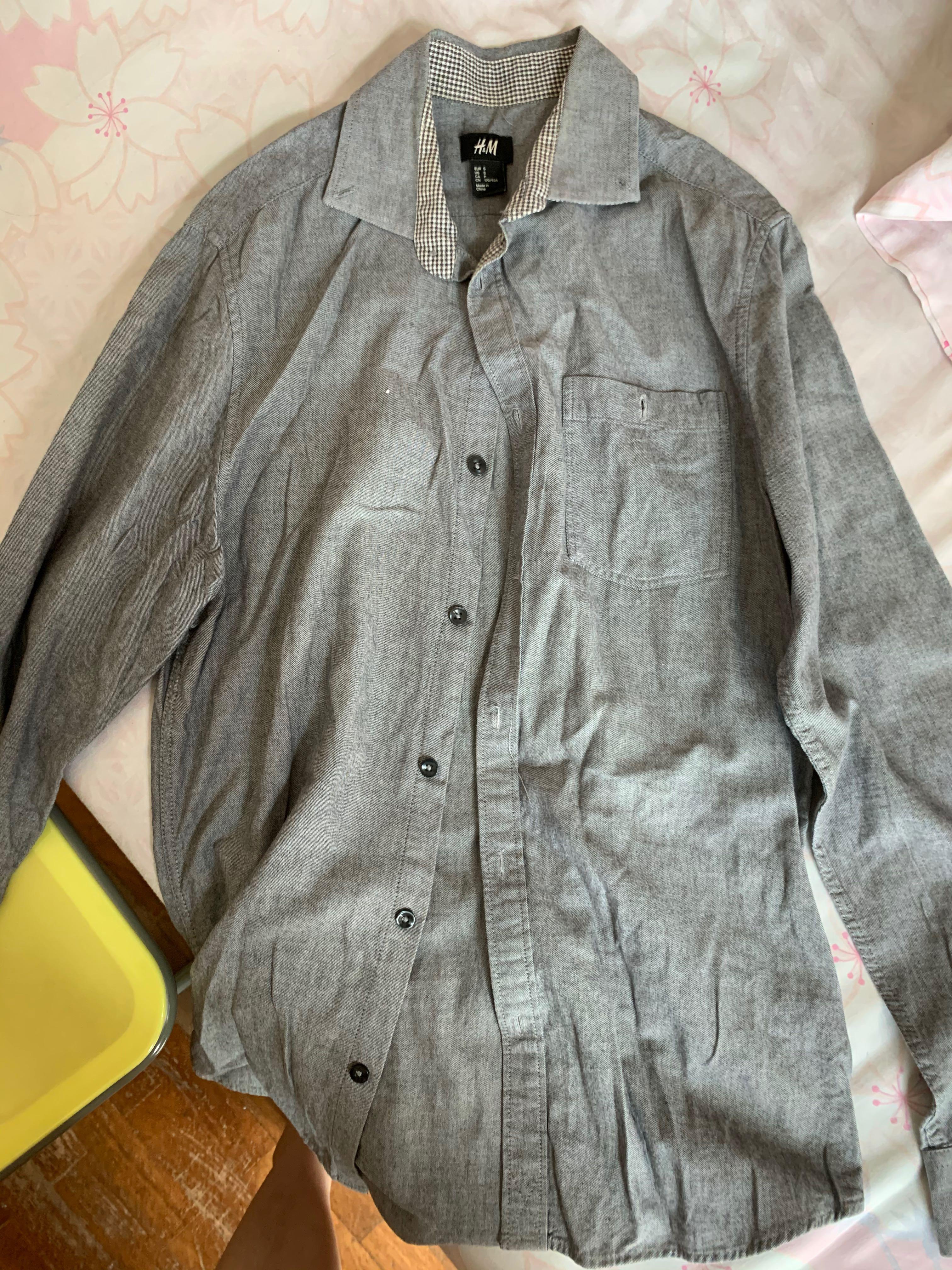 H and m hotsell easy iron shirt