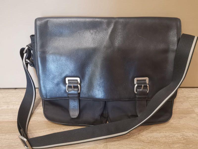 Hugo Boss Leather Messenger Sling Bag, Men's Fashion, Bags, Sling Bags