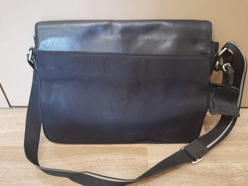 Hugo Boss Leather Messenger Sling Bag, Men's Fashion, Bags, Sling Bags