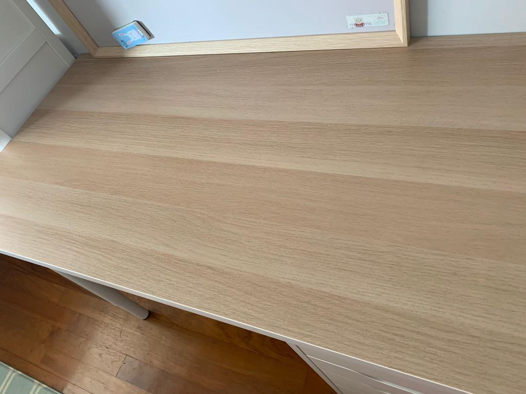 IKEA Study Table + Drawer Unit, Furniture & Home Living, Furniture