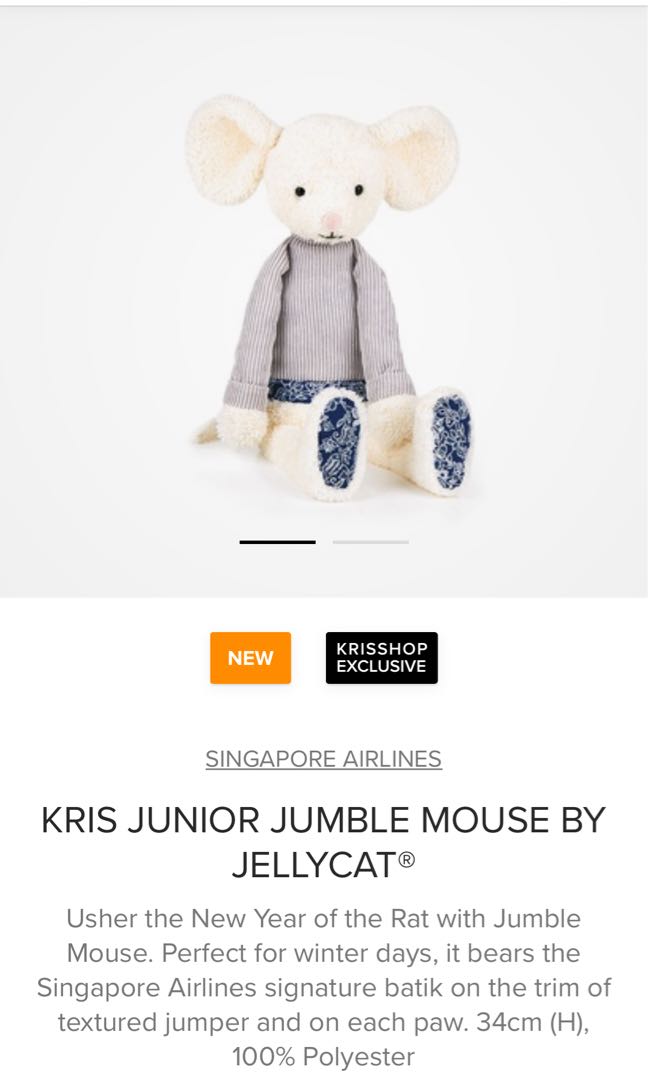 singapore airlines jellycat