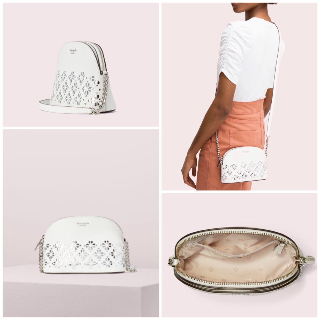 Sylvia perforated cheap medium dome crossbody