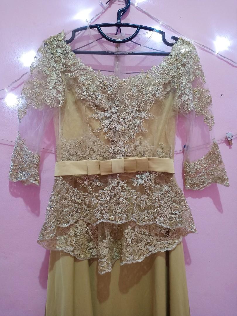 Kebaya Brukat Halus + Daleman Kemben Dress Satin + Belt
