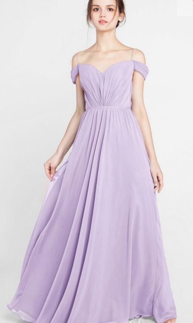 lavender long gown