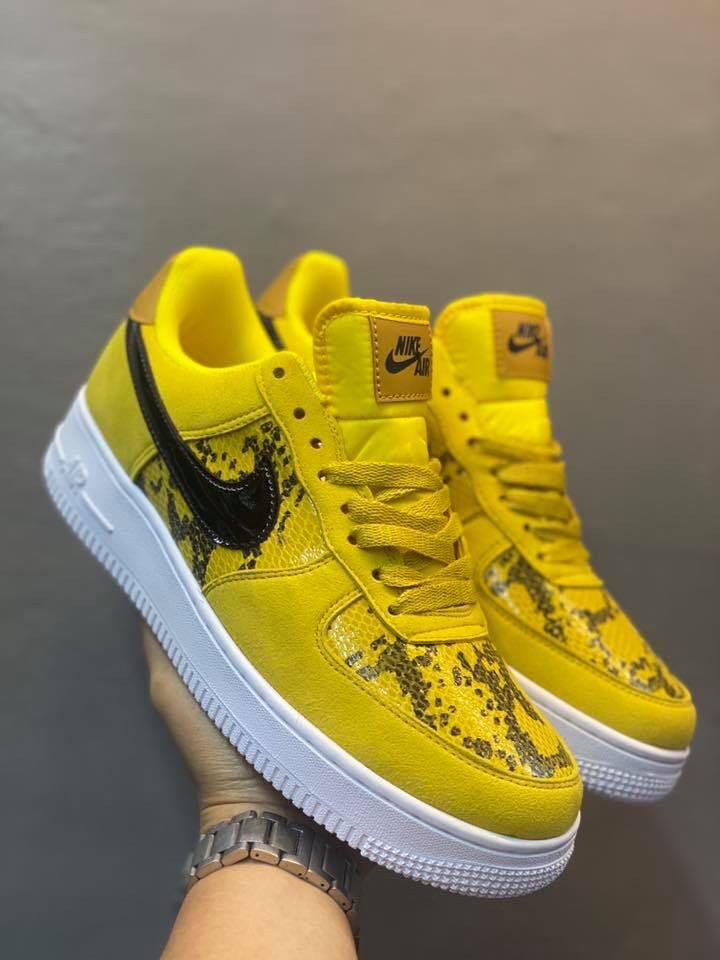 air force 1 yellow snakeskin