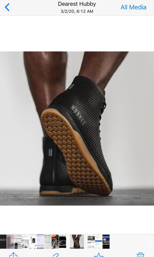 high top black gum trainer