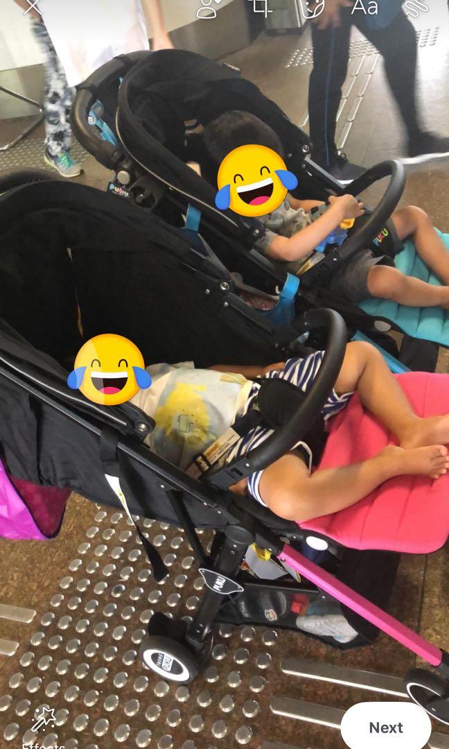 Puku twin stroller clearance
