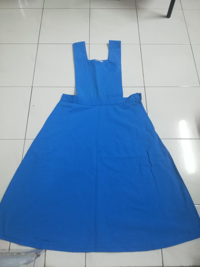 Secondary school pinafore SMK uniform Women s Fashion Tops