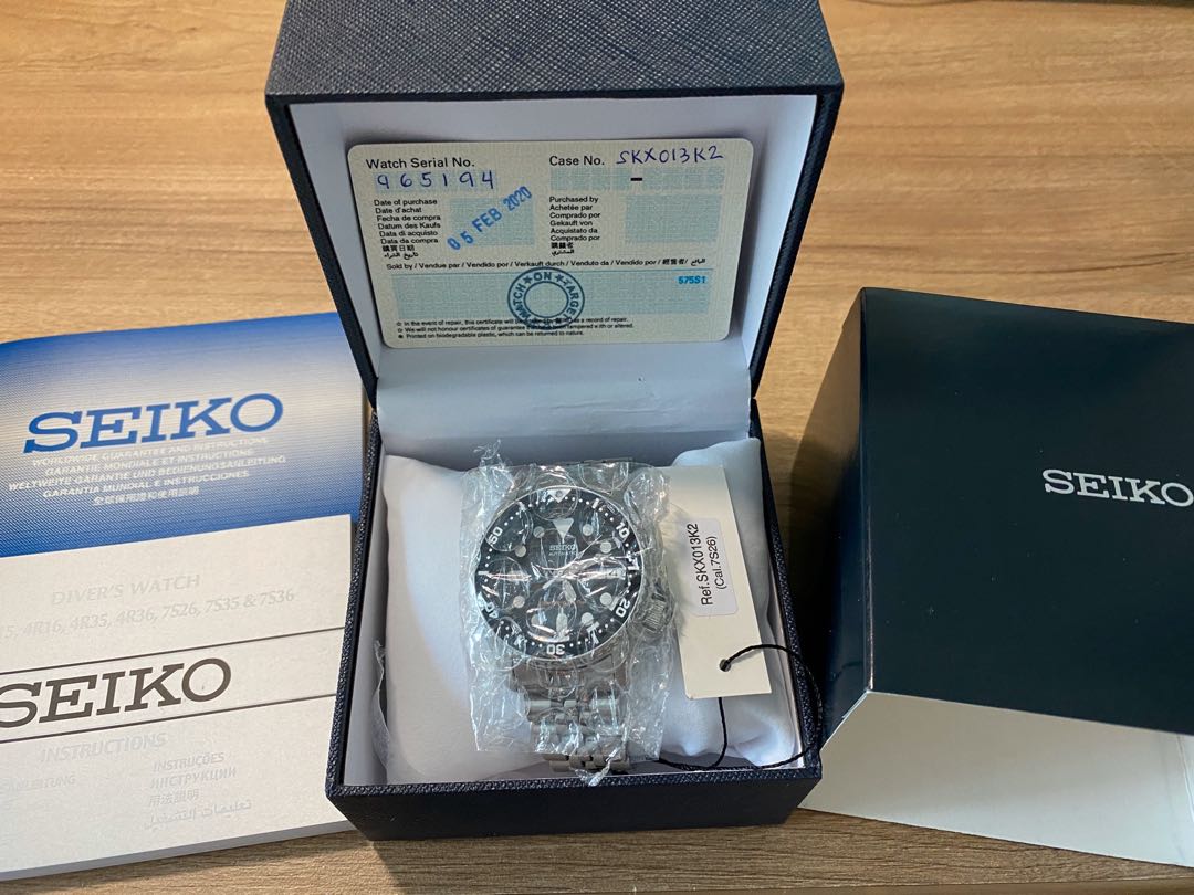Seiko skx013k2 review store