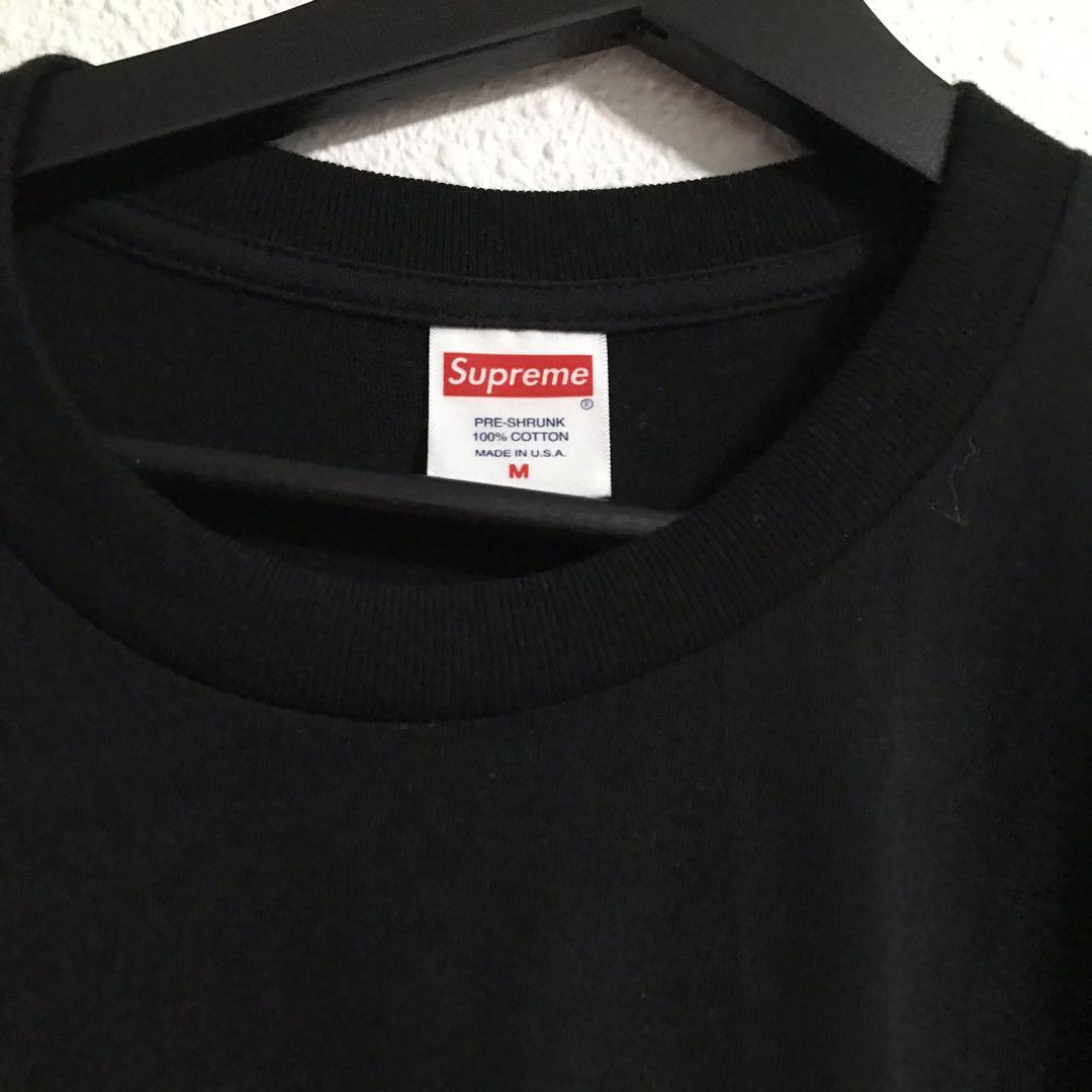 supreme smoke tee black