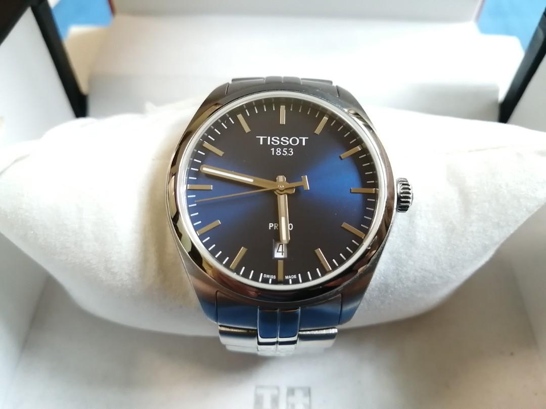 Tissot PR100 Blue Dial, Men's Fashion 