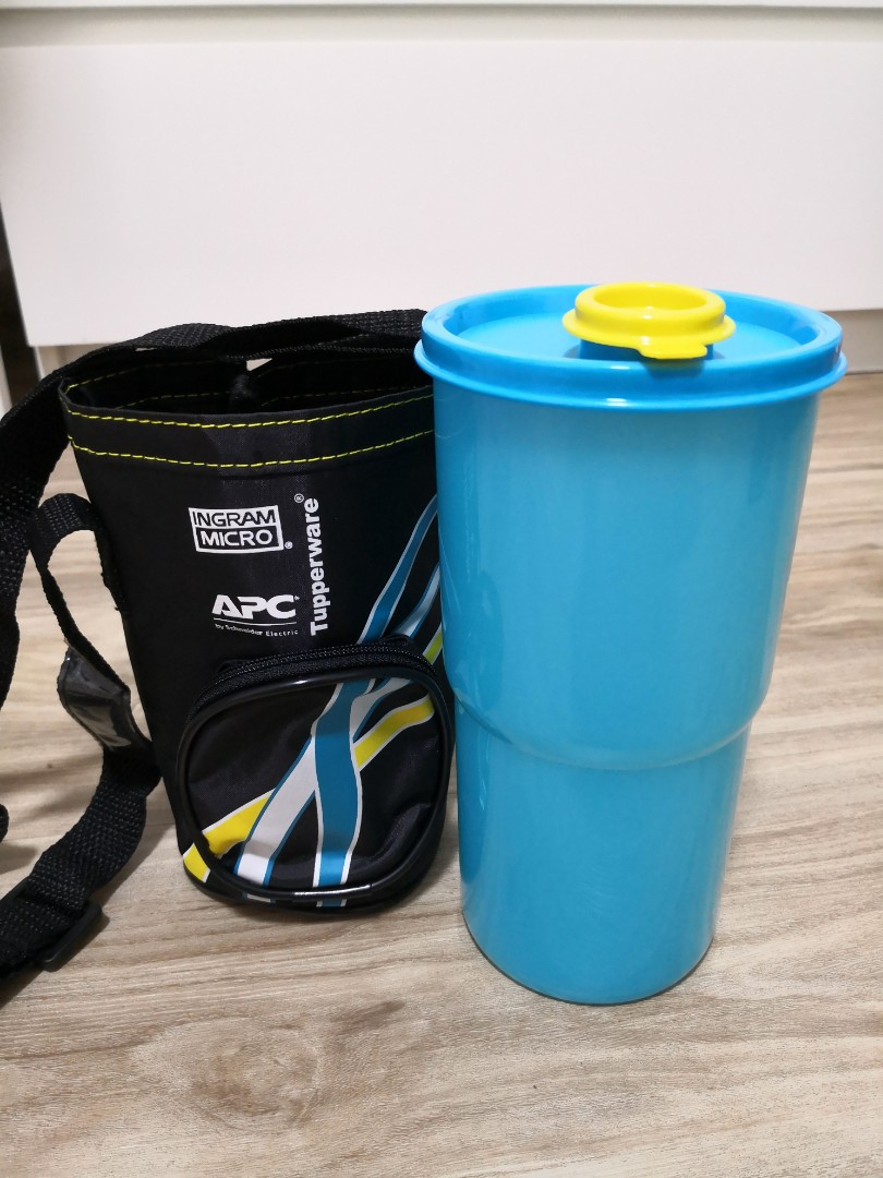 Tupperwear Water Bottle With Carrying Bag 30 Oz 880ml Furniture Home Living Kitchenware Tableware Water Bottles Tumblers On Carousell