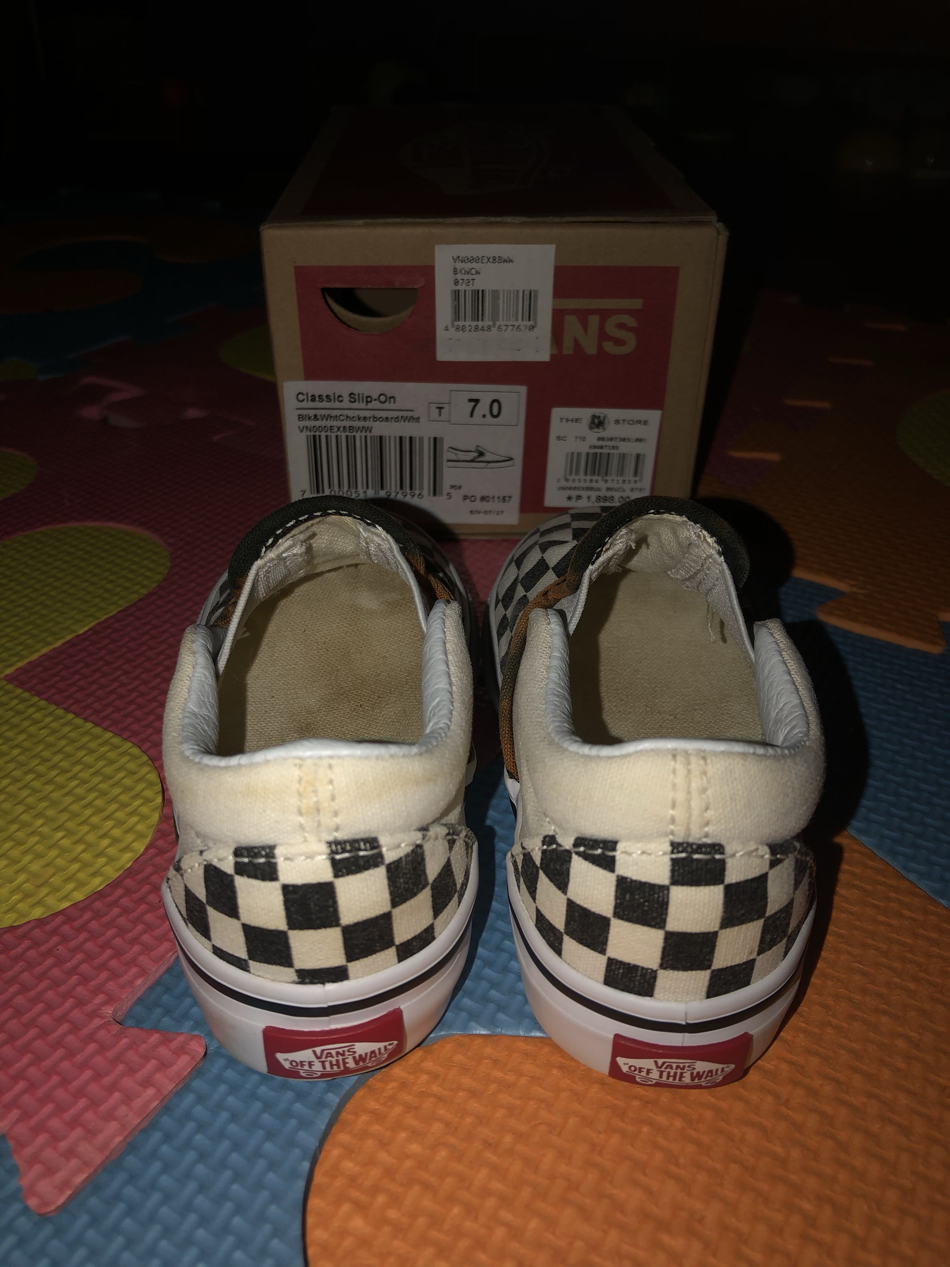 VANS CHECKERED CLASSIC FOR KIDS, Babies & Kids, Babies & Kids Fashion ...