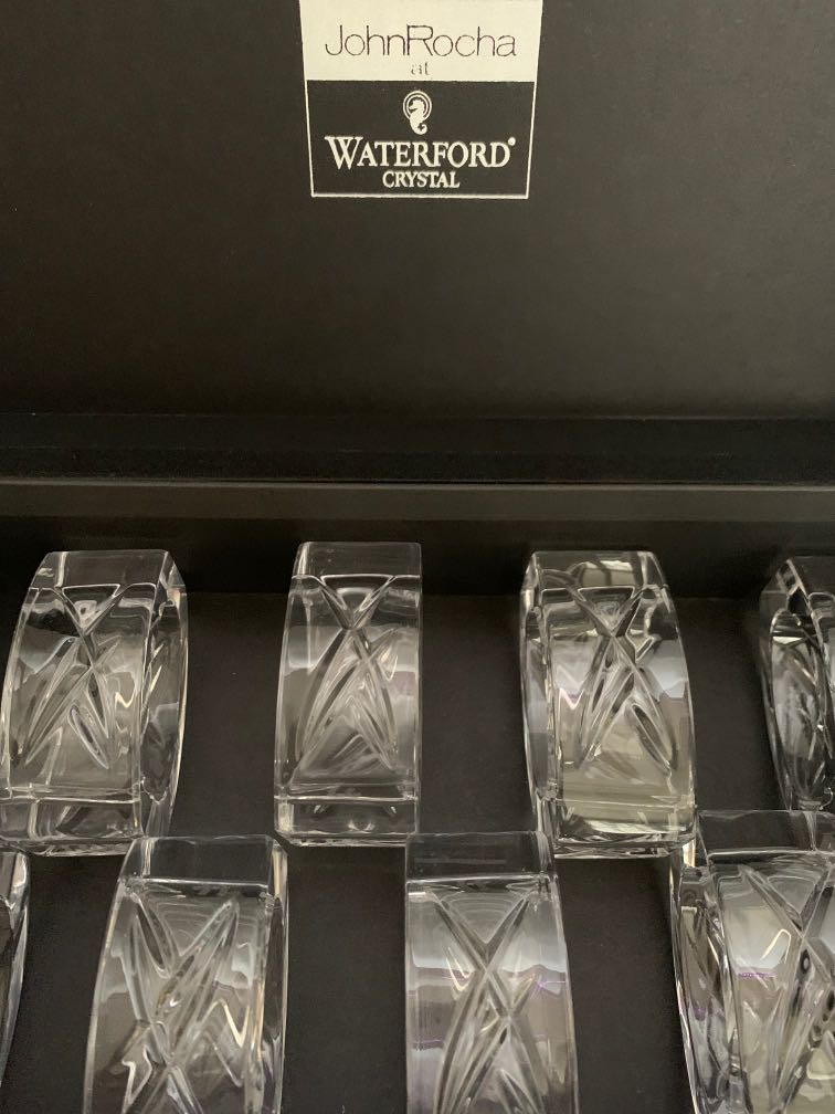 Waterford Signature crystal napkin ring Furniture Home Living Kitchenware Tableware Towels Napkins Holders on Carousell