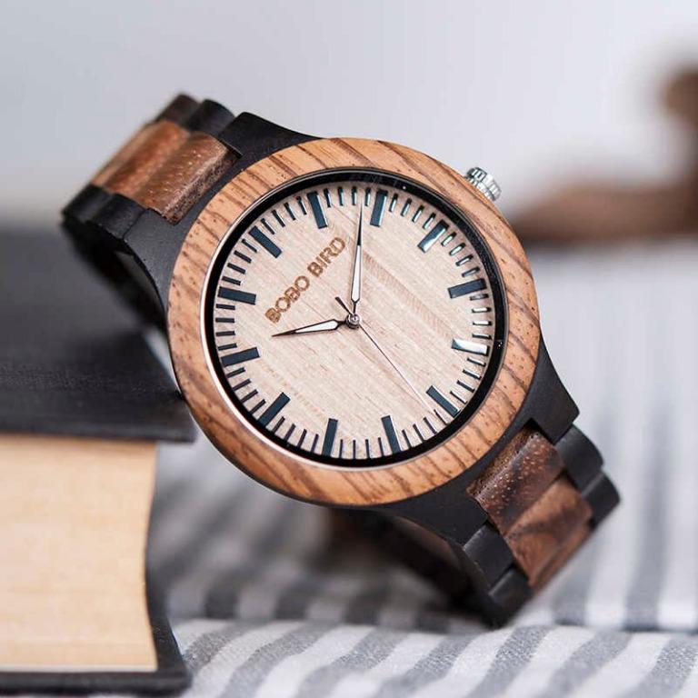 Elegant woodcraft watch by bobo bird