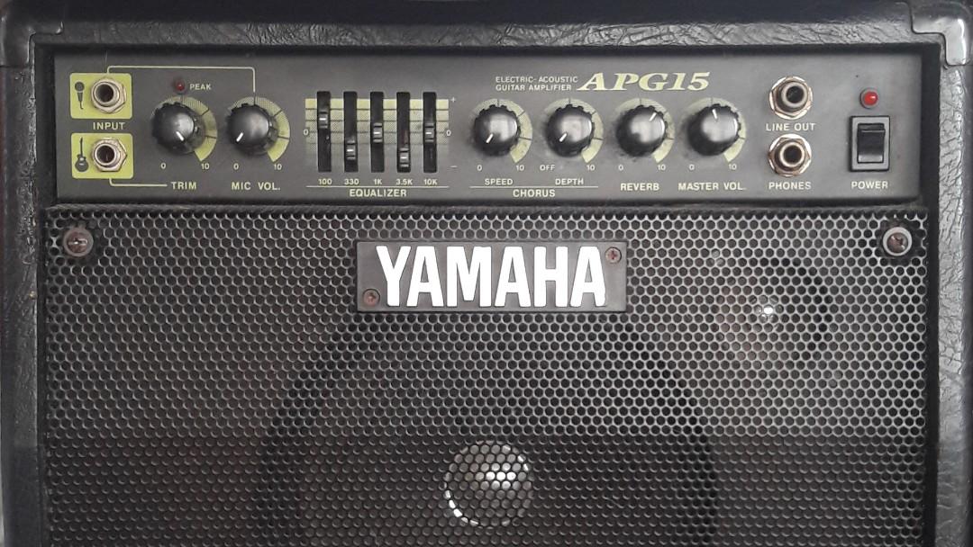 YAMAHA APG-15アコースティックアンプ - 器材