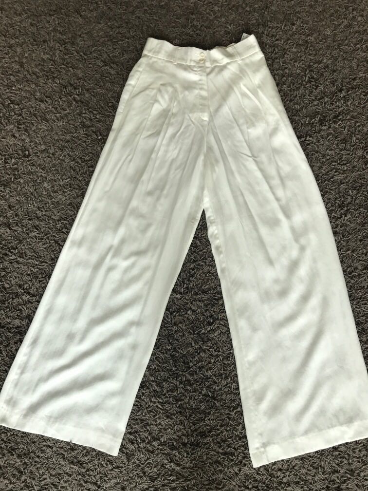 White palazzo outlet pants zara