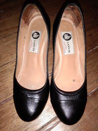 Original LANVIN Paris Leather Heels