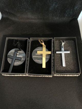 Stainless steel cross necklace