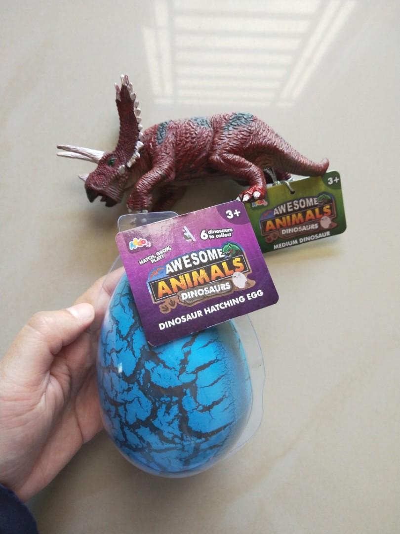 ADDO Awesome Animals Dinosaur Hatching Egg + Awesome Animals Medium  Dinosaurs Figurine, Hobbies & Toys, Toys & Games on Carousell