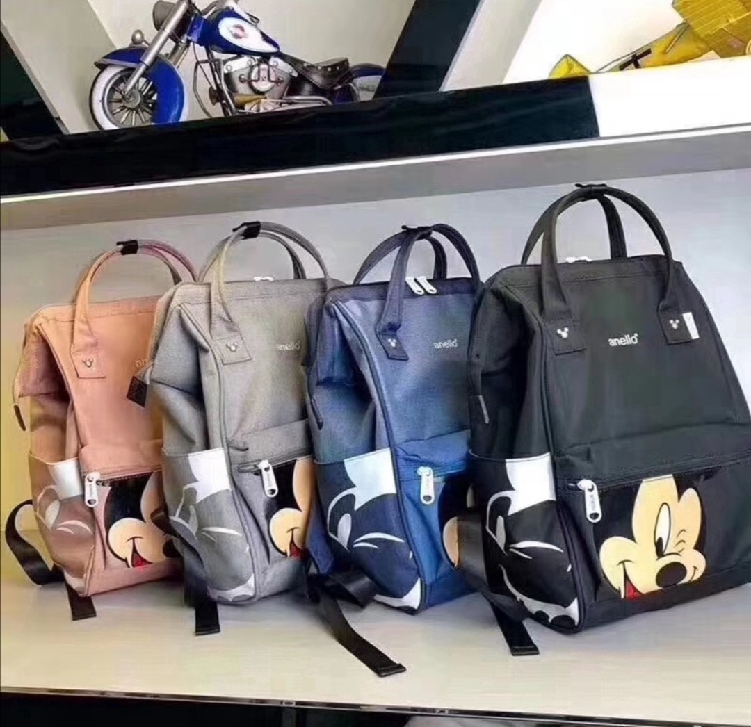 Anello_Disney Collaboration Disney Cartoon Backpack, Women's Fashion