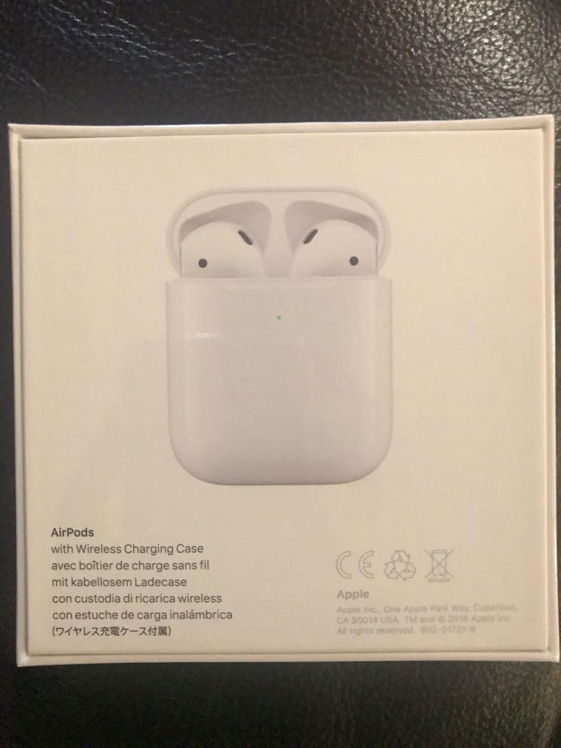 Apple MRXJ2ZA/A AirPods with Wireless Charging Case - White, Audio 