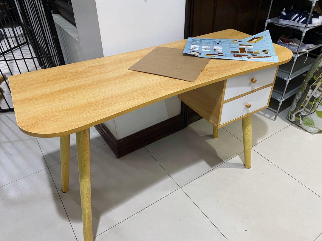 Assembled Office Desk or Table with Drawers, Furniture & Home Living