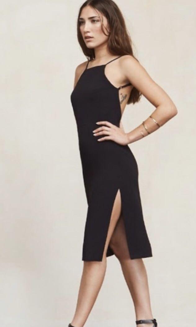 Reformation backless dress clearance