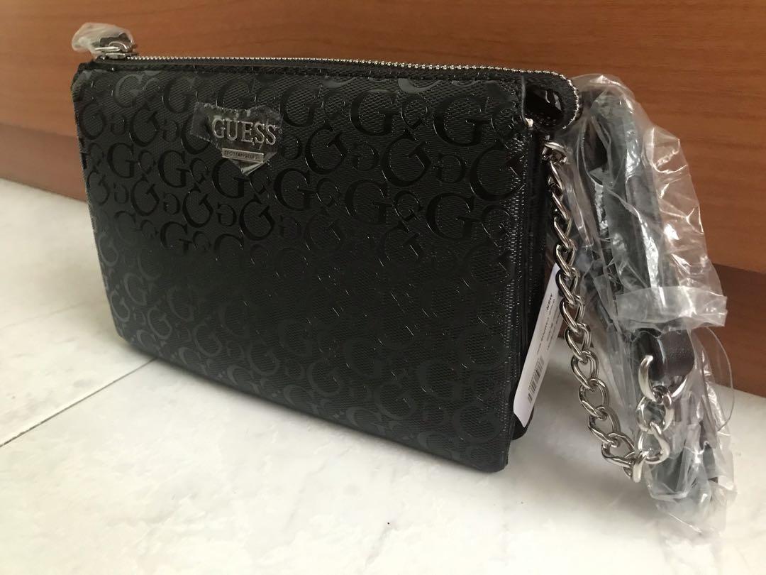 Authentic Guess Crossbody Campos Mini Bag Black Women s Fashion Bags Wallets Cross body Bags on Carousell