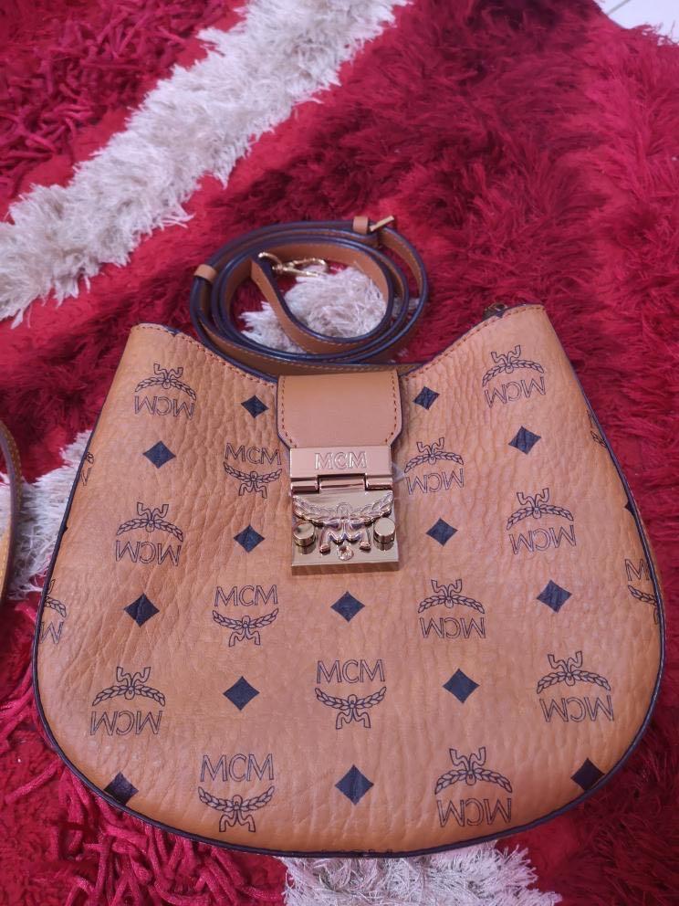 AUTHENTIC MCM Crossbody Sling Bag, Luxury, Bags & Wallets on Carousell