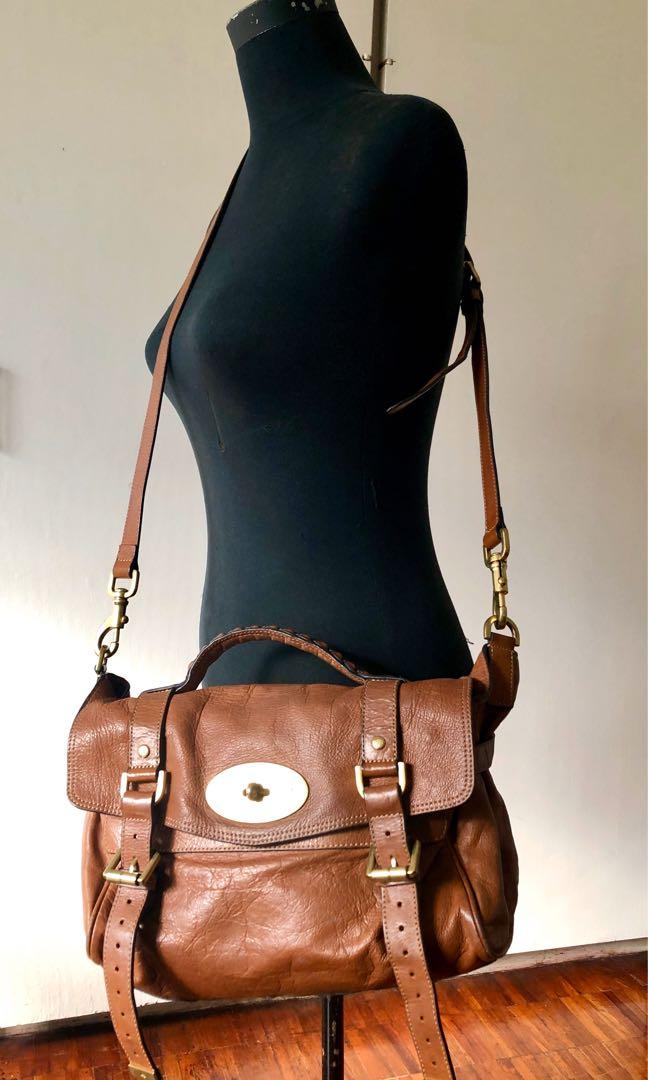 Estudiante espina Subir y bajar AUTHENTIC Mulberry Alexa Bag in Oak Soft Buffalo Leather, Luxury, Bags &  Wallets on Carousell