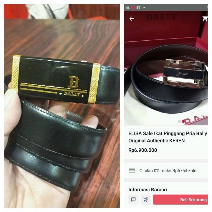 belt bally 24k gold lapis emas 24k 