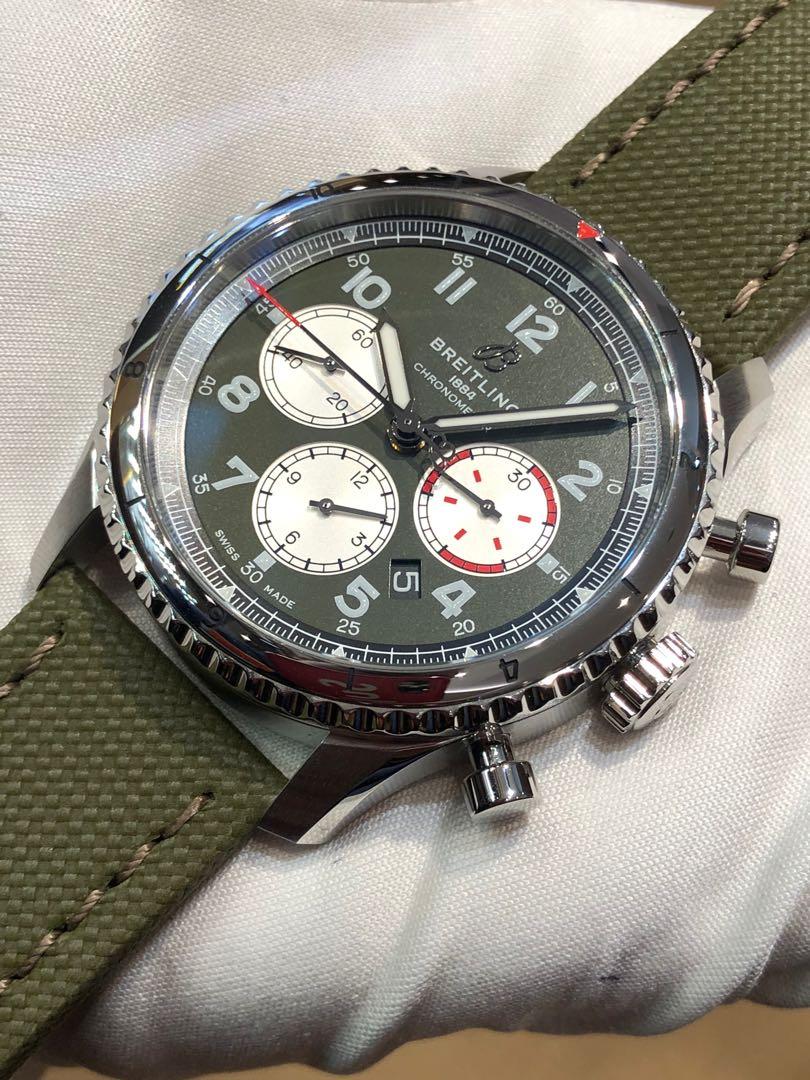 Breitling aviator sales 8 green