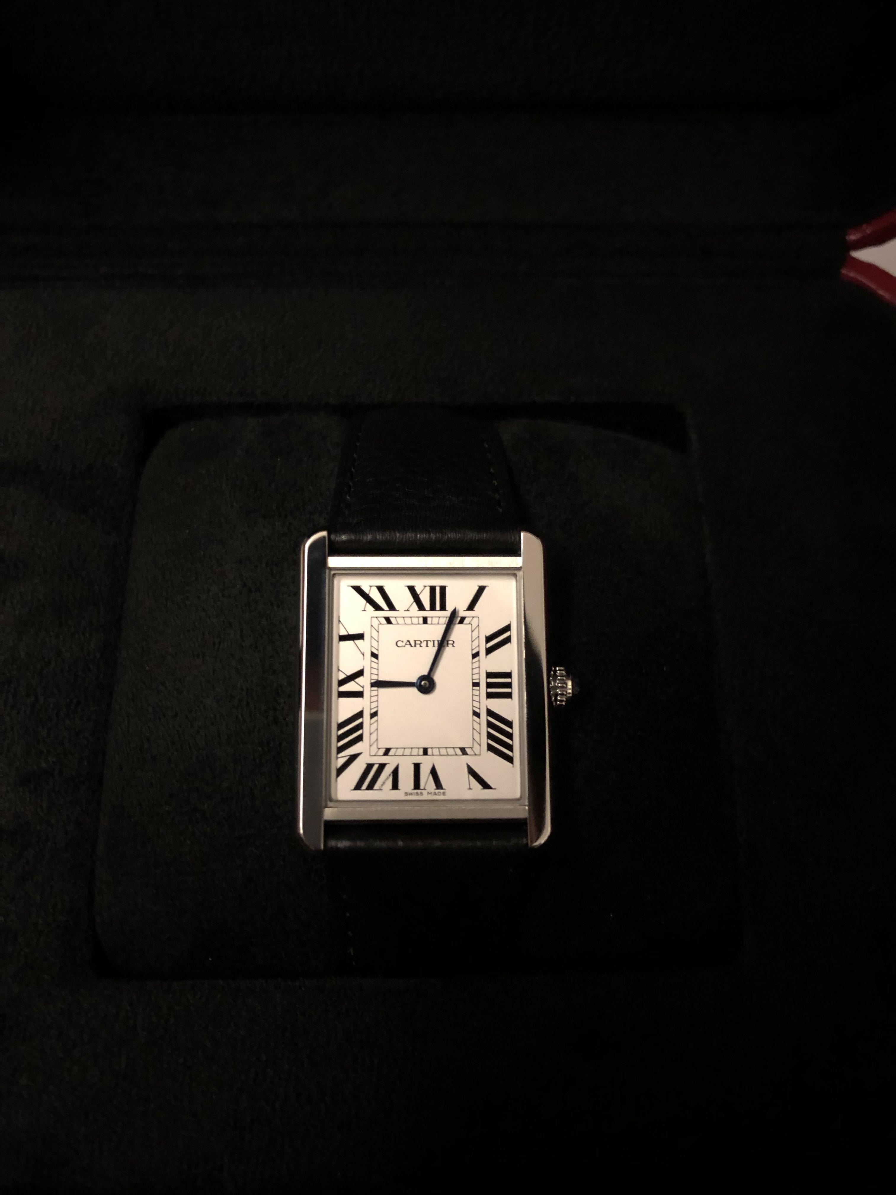 Price Guarantee Cartier Tank Solo L Bnib Luxury Watches On Carousell