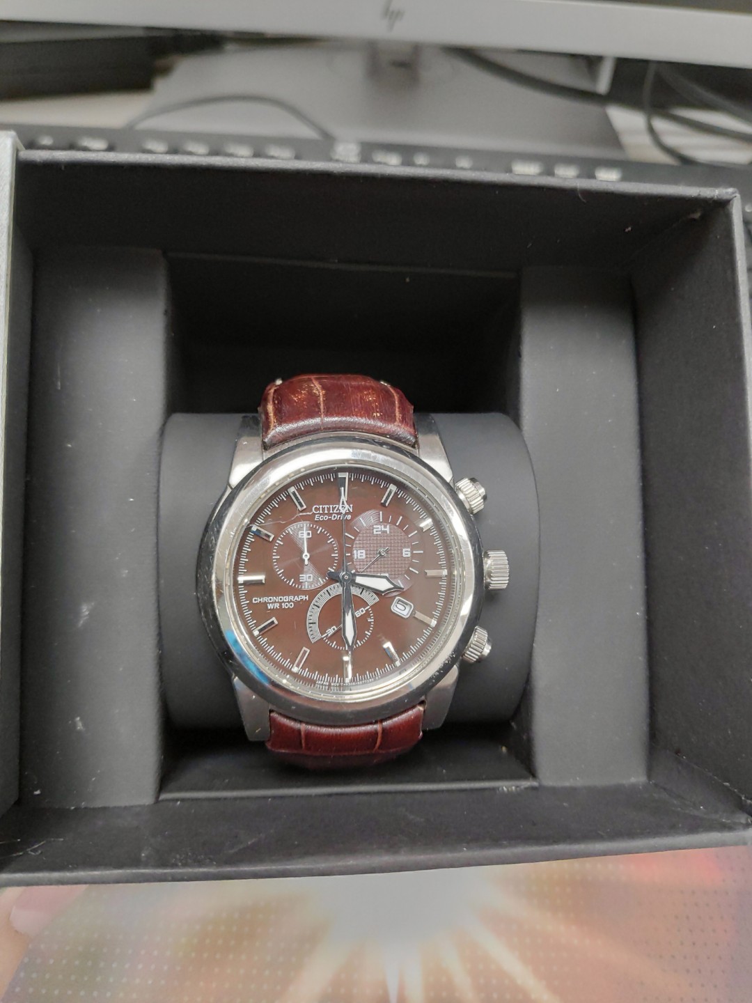 Citizen Ecodrive Chronograph WR100, Men's Fashion, Watches & Accessories,  Watches on Carousell