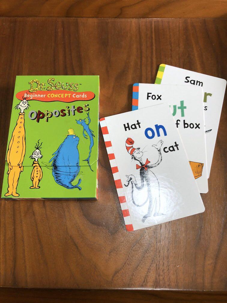 Dr Seuss Beginner Concept Cards - Opposites, Hobbies & Toys, Toys ...