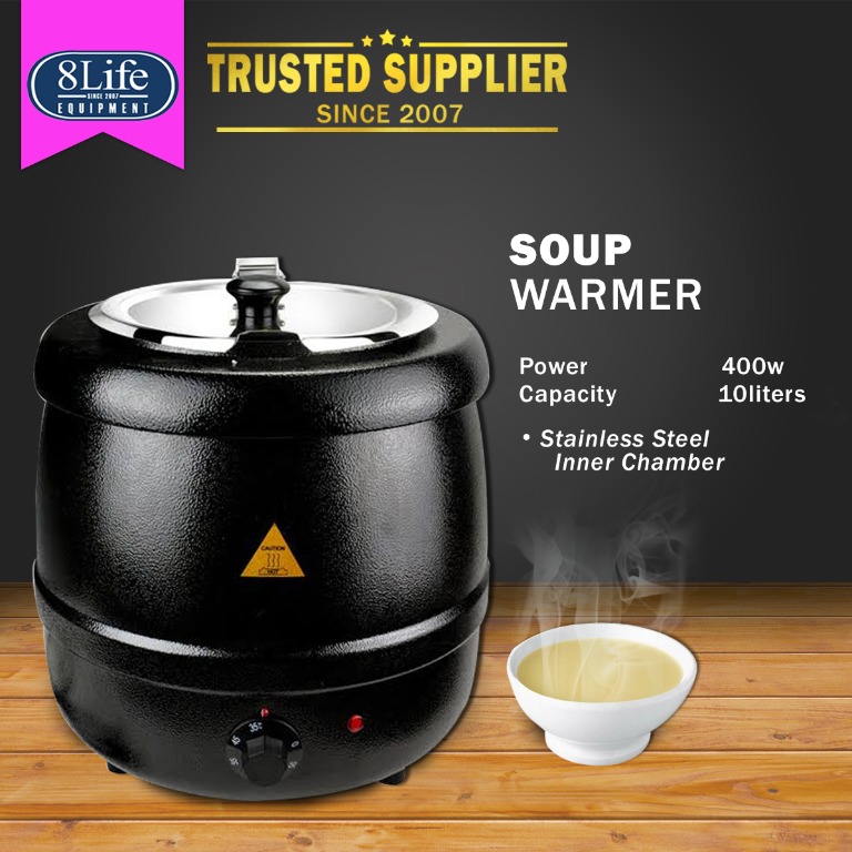 Electric soup warmer heater 10 liter soup kettle, Furniture & Home