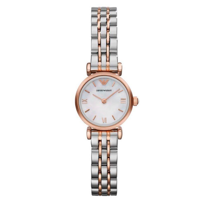 emporio armani classic mother of pearl dial ladies watch